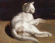 Theodore Gericault The White Cat Spain oil painting artist